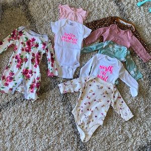 Baby girl onesies 0-3 months